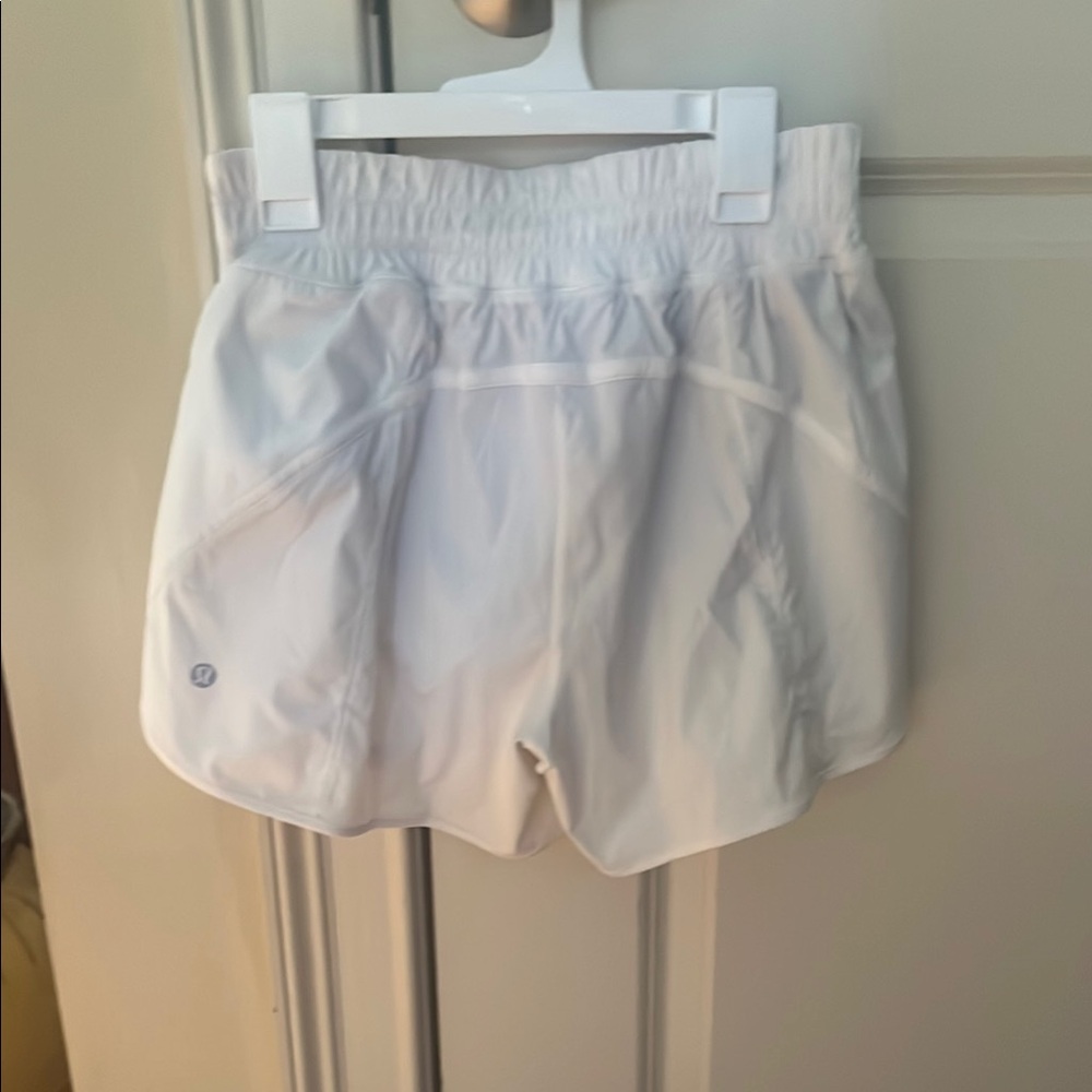 Lululemon Athletica White Athletic Shorts Lightweight Performance